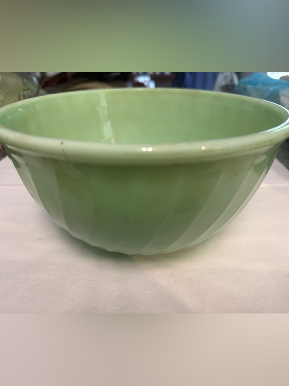 Fire King Swirl Jedi Mixing Bowl L 1950s